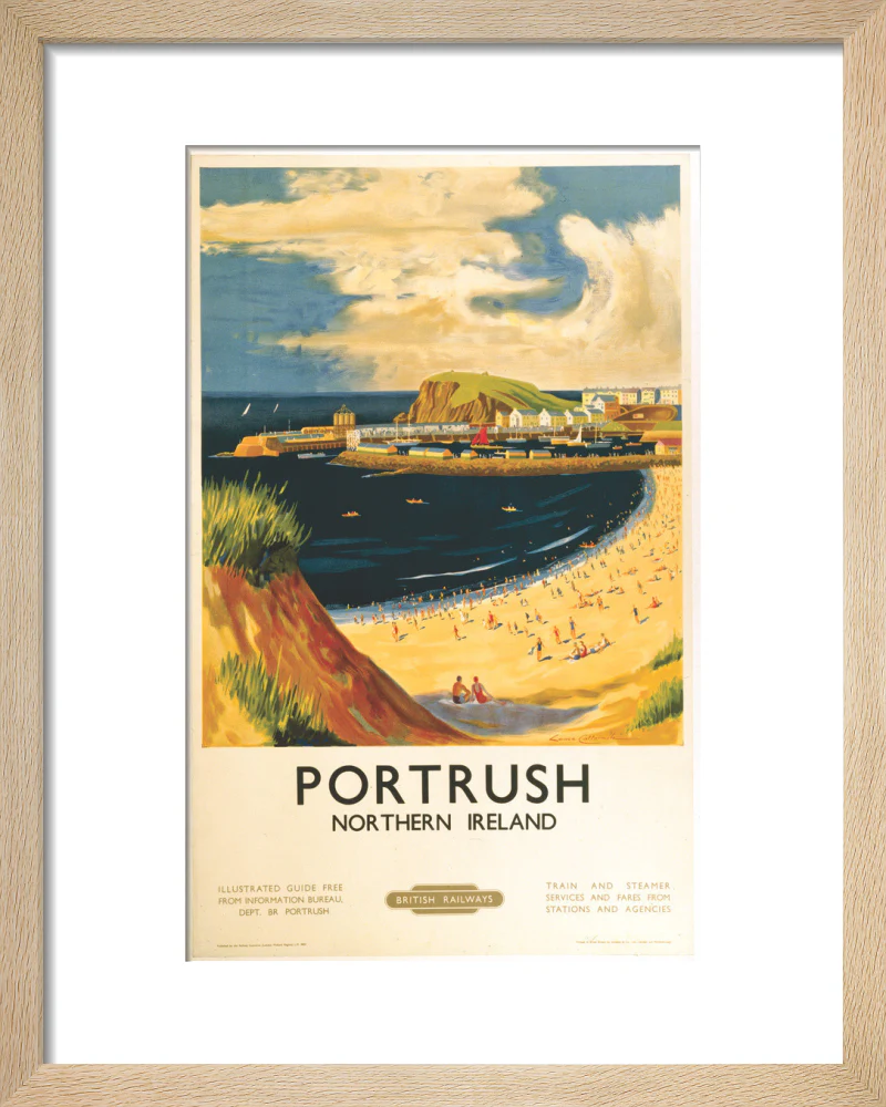 'Portrush', BR (LMR) poster, 1952. - Image 6
