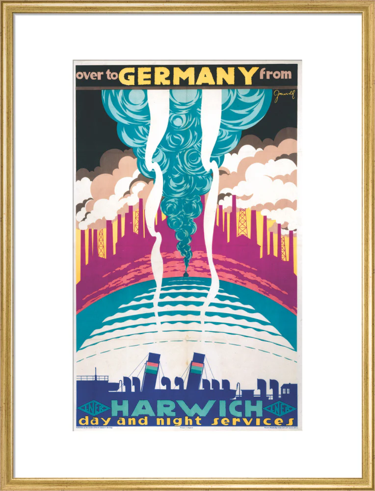 'Over to Germany from Harwich', LNER poster, 1923-1947. - Image 20