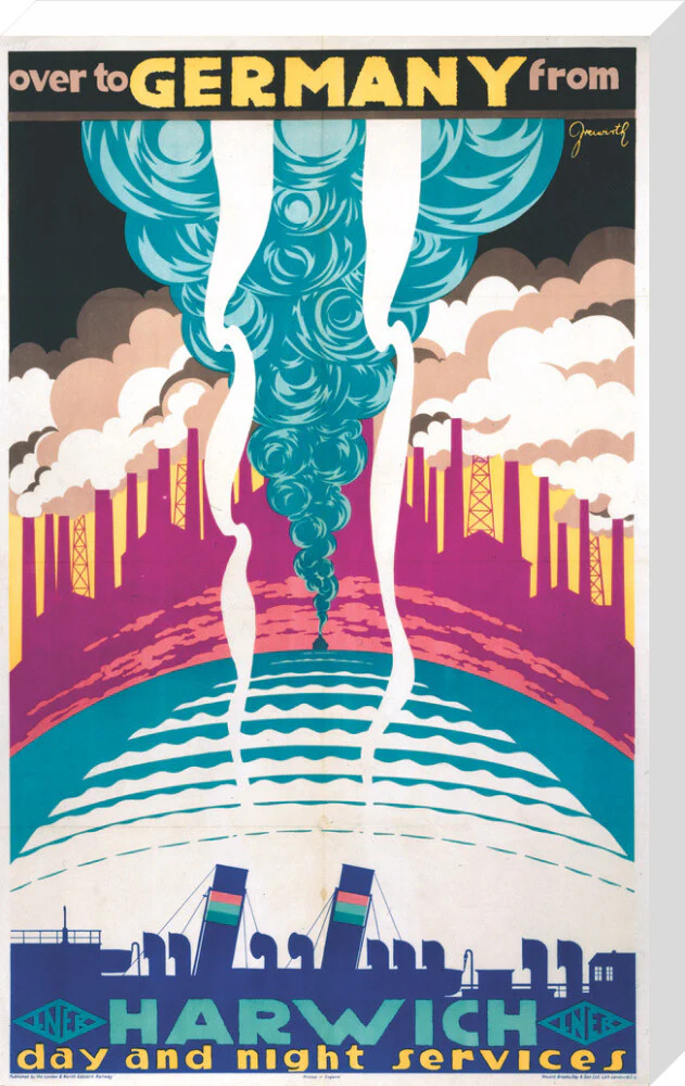 'Over to Germany from Harwich', LNER poster, 1923-1947. - Image 33