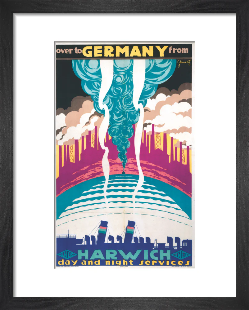 'Over to Germany from Harwich', LNER poster, 1923-1947. - Image 36