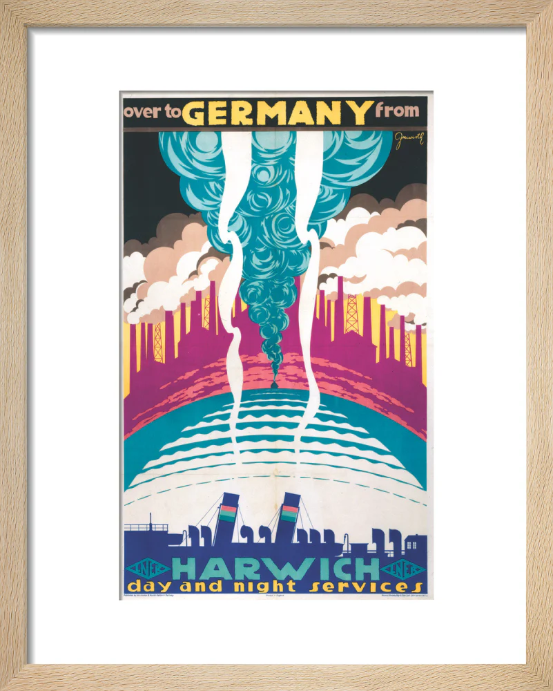'Over to Germany from Harwich', LNER poster, 1923-1947. - Image 39