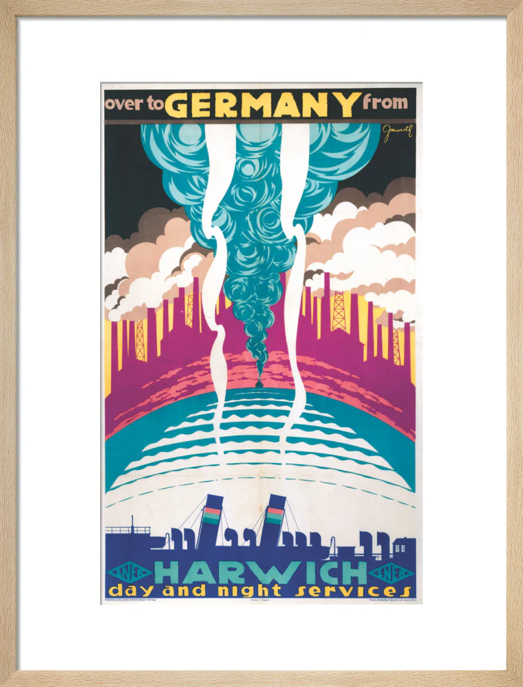 'Over to Germany from Harwich', LNER poster, 1923-1947. - Image 49