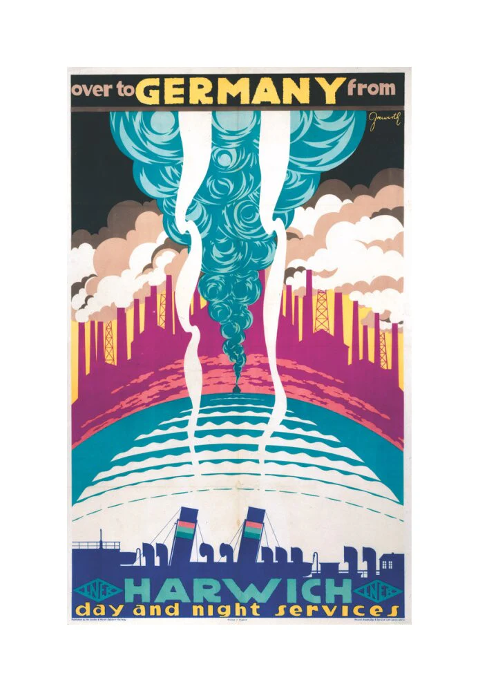 'Over to Germany from Harwich', LNER poster, 1923-1947. - Image 61