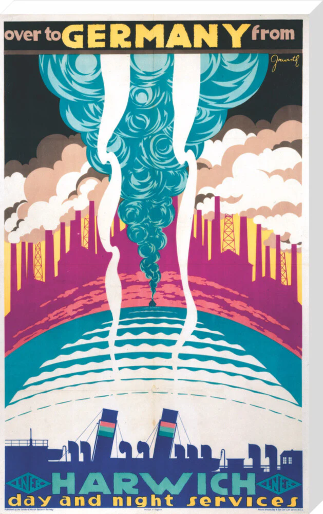 'Over to Germany from Harwich', LNER poster, 1923-1947. - Image 67