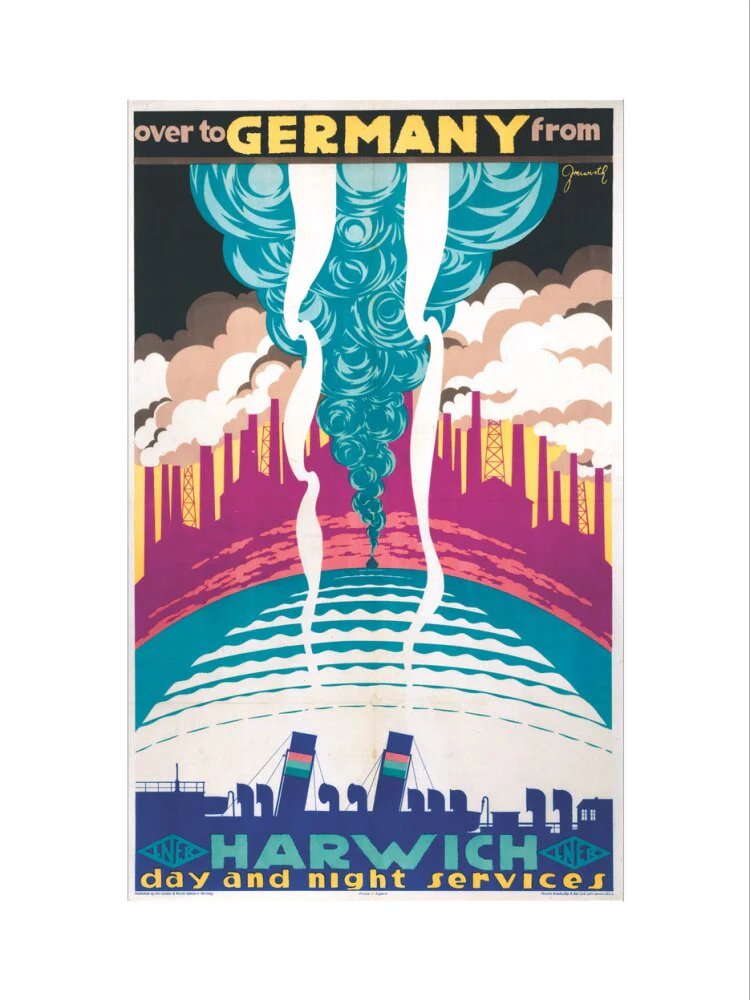 'Over to Germany from Harwich', LNER poster, 1923-1947. - Image 7