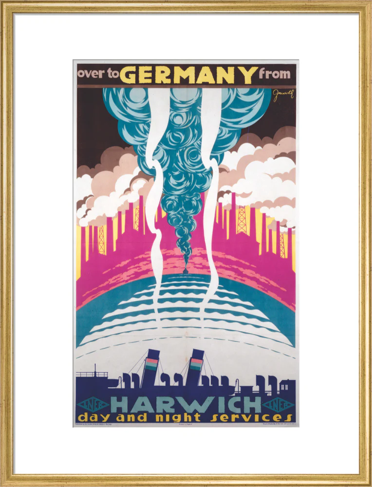 'Over to Germany from Harwich', LNER poster, 1923-1947. - Image 20