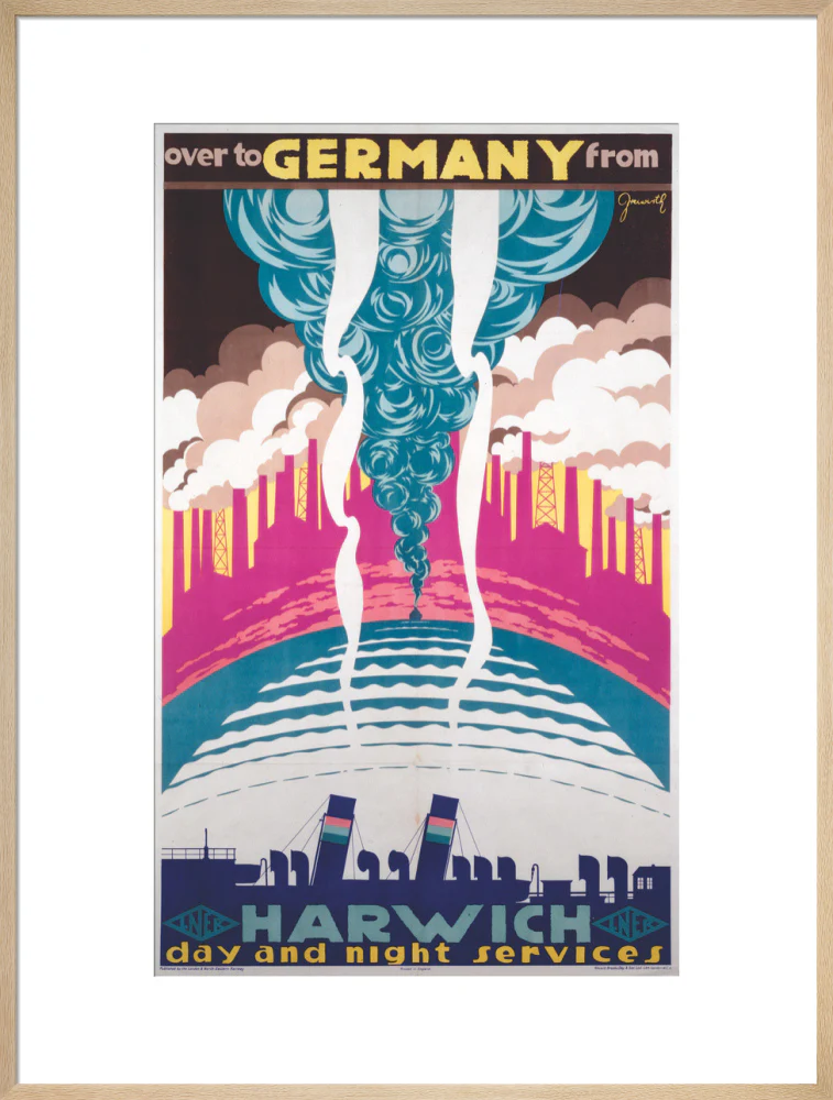 'Over to Germany from Harwich', LNER poster, 1923-1947. - Image 26