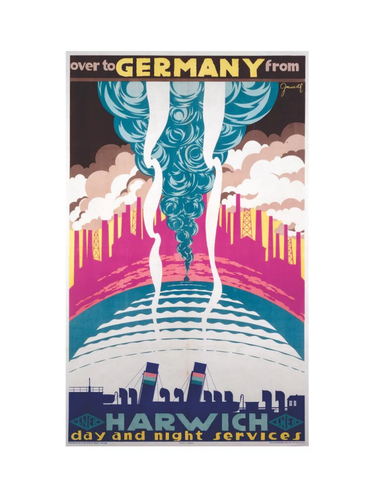 'Over to Germany from Harwich', LNER poster, 1923-1947. - Image 50