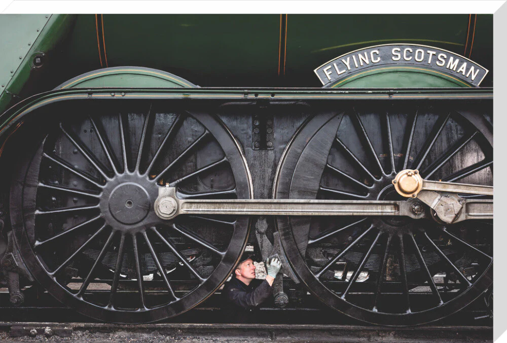 LNER 4-6-2 No. 60103 'Flying Scotsman' locomotive heading into overhaul. - Image 67