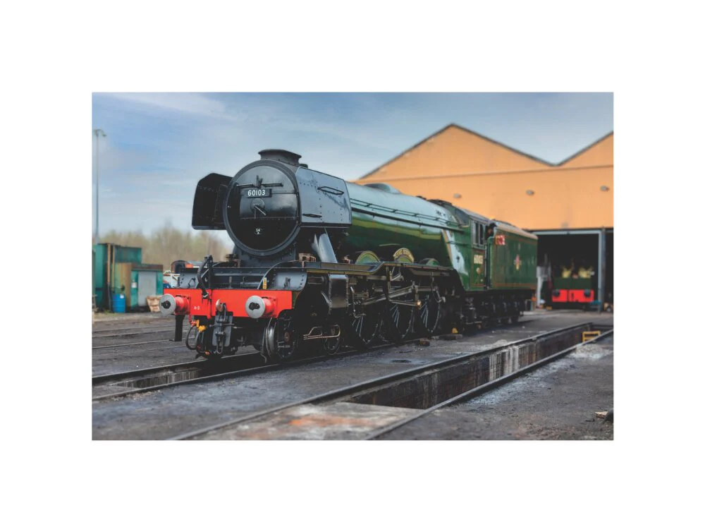 LNER 4-6-2 No. 60103 'Flying Scotsman' locomotive heading into overhaul. - Image 27