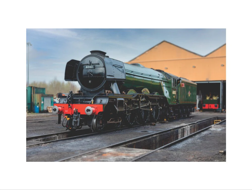 LNER 4-6-2 No. 60103 'Flying Scotsman' locomotive heading into overhaul. - Image 55