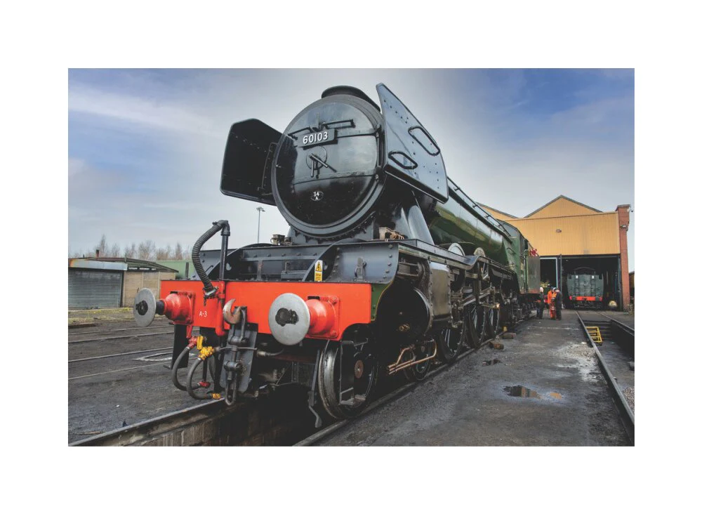 LNER 4-6-2 No. 60103 'Flying Scotsman' locomotive heading into overhaul. - Image 28