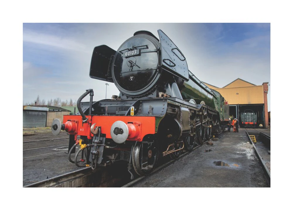 LNER 4-6-2 No. 60103 'Flying Scotsman' locomotive heading into overhaul. - Image 29