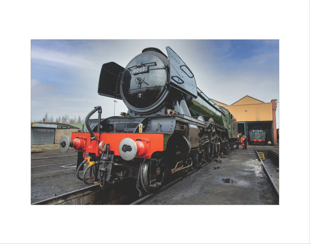 LNER 4-6-2 No. 60103 'Flying Scotsman' locomotive heading into overhaul. - Image 35