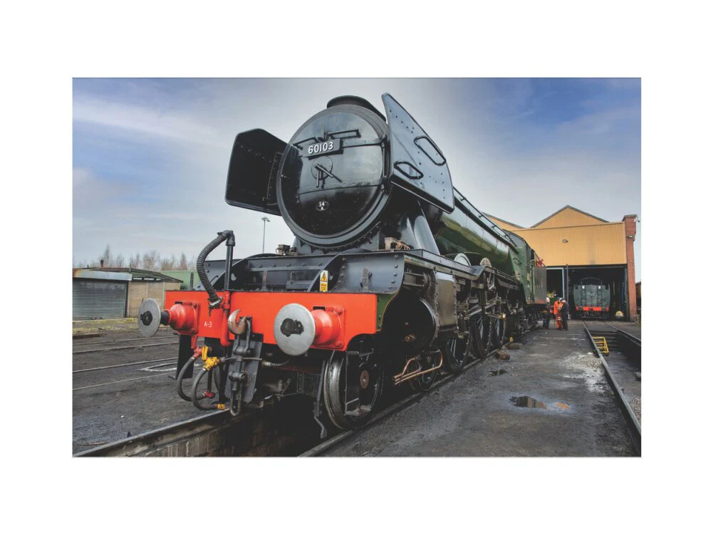 LNER 4-6-2 No. 60103 'Flying Scotsman' locomotive heading into overhaul. - Image 45