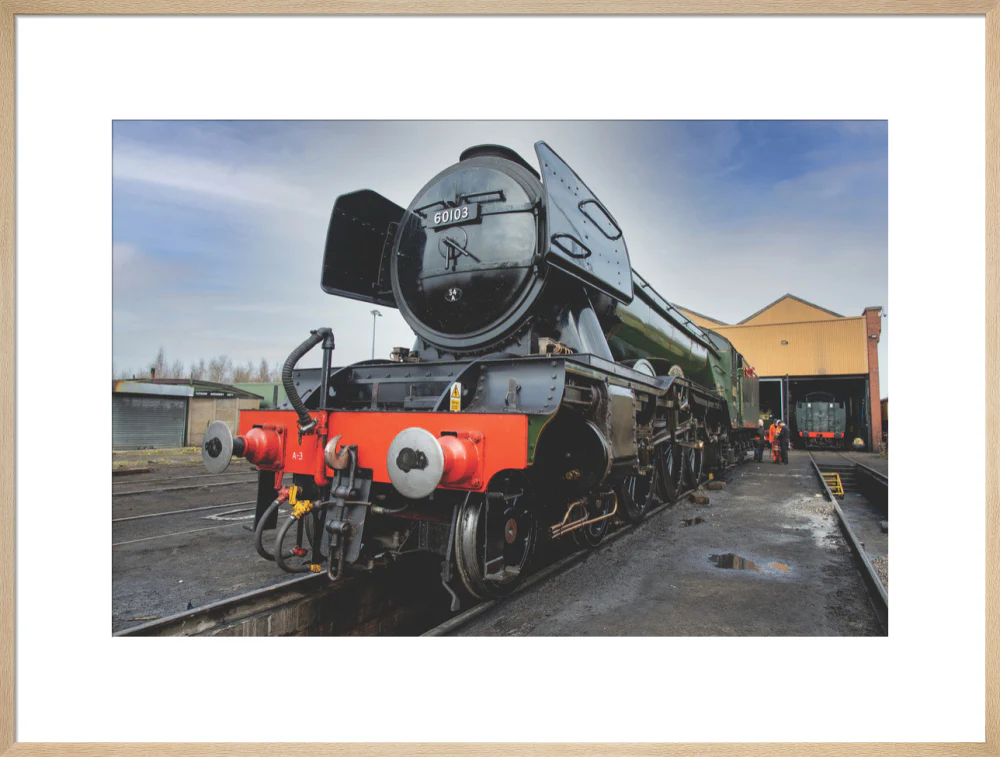 LNER 4-6-2 No. 60103 'Flying Scotsman' locomotive heading into overhaul. - Image 59