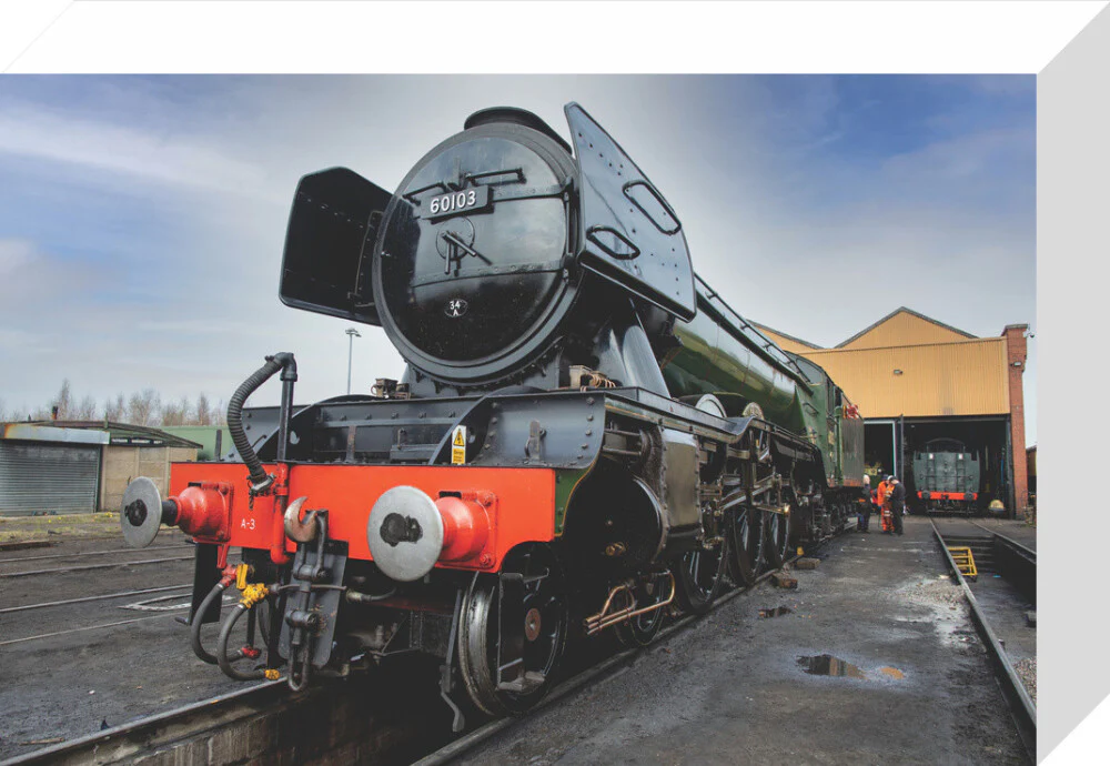 LNER 4-6-2 No. 60103 'Flying Scotsman' locomotive heading into overhaul. - Image 64