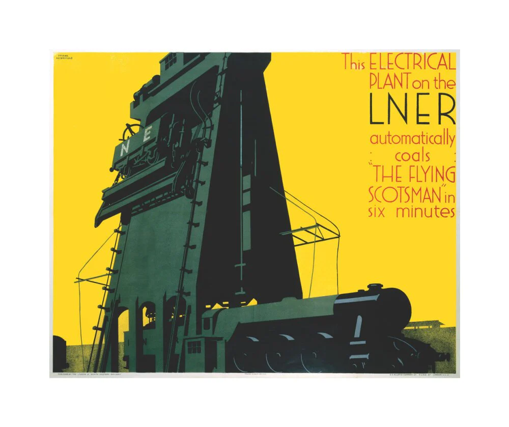 Refuelling the 'Flying Scotsman', LNER poster, 1932. - Image 28