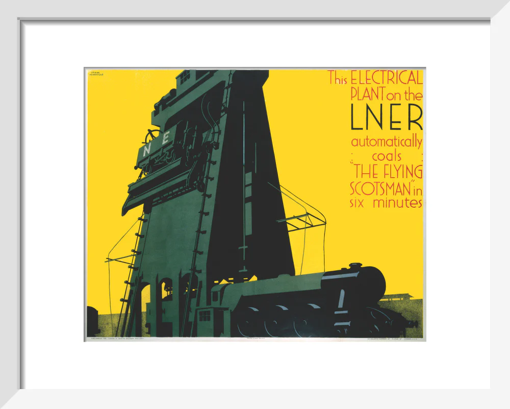 Refuelling the 'Flying Scotsman', LNER poster, 1932. - Image 4