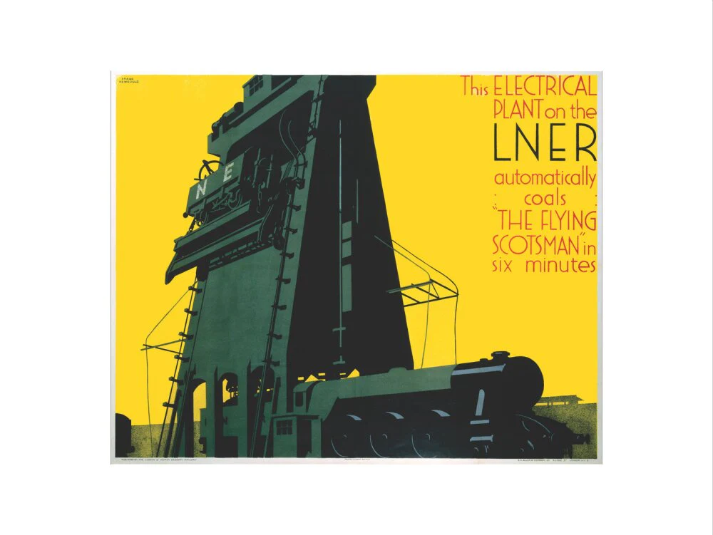 Refuelling the 'Flying Scotsman', LNER poster, 1932. - Image 45