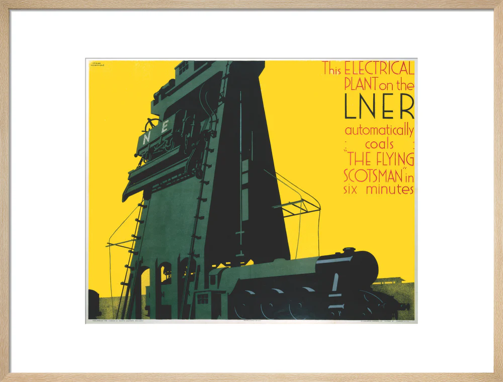 Refuelling the 'Flying Scotsman', LNER poster, 1932. - Image 54