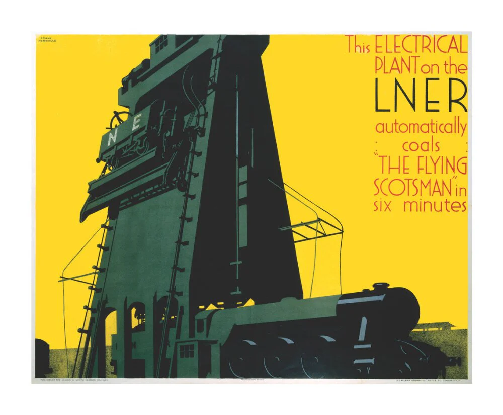 Refuelling the 'Flying Scotsman', LNER poster, 1932. - Image 63