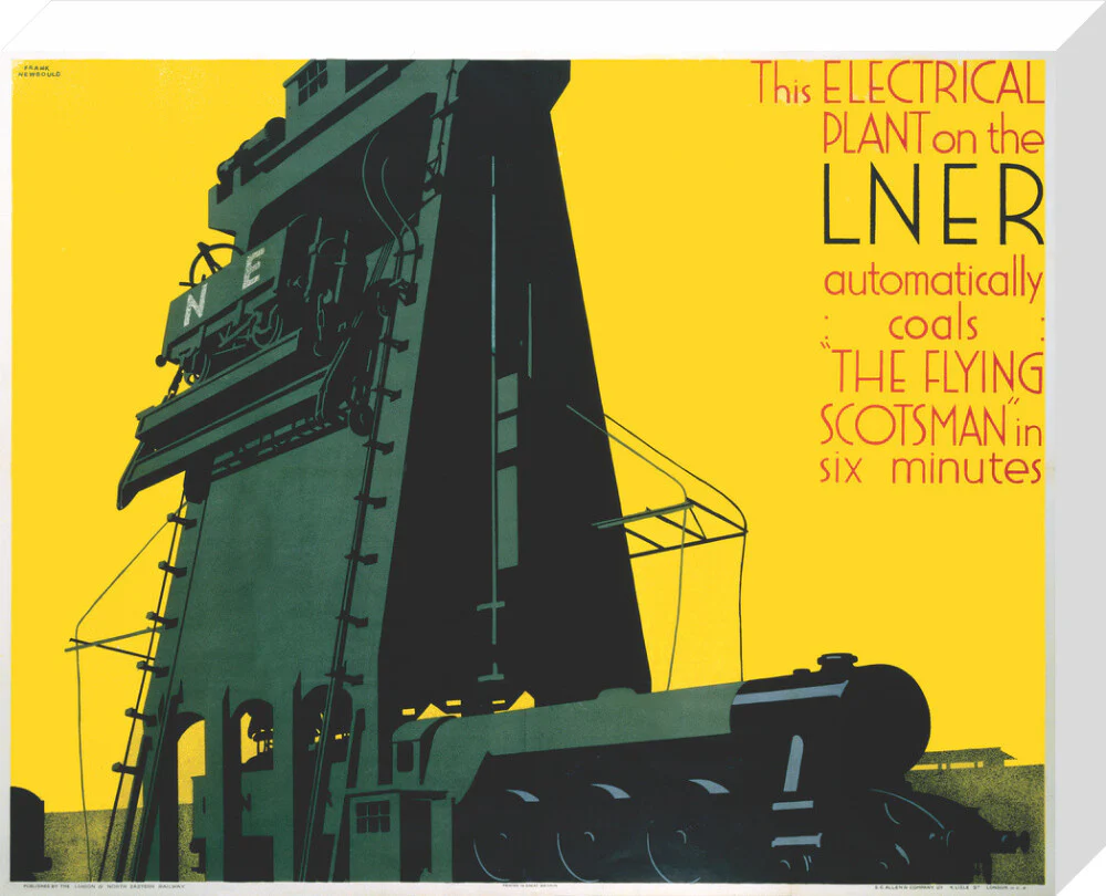 Refuelling the 'Flying Scotsman', LNER poster, 1932. - Image 65