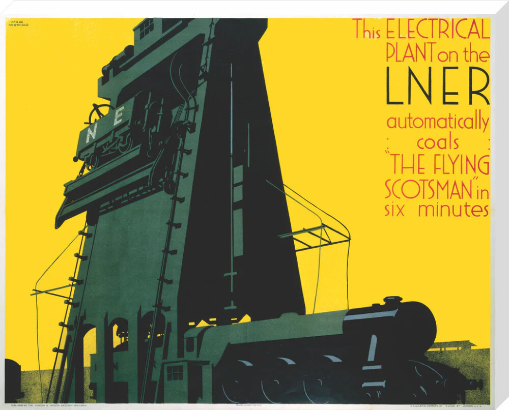 Refuelling the 'Flying Scotsman', LNER poster, 1932. - Image 67
