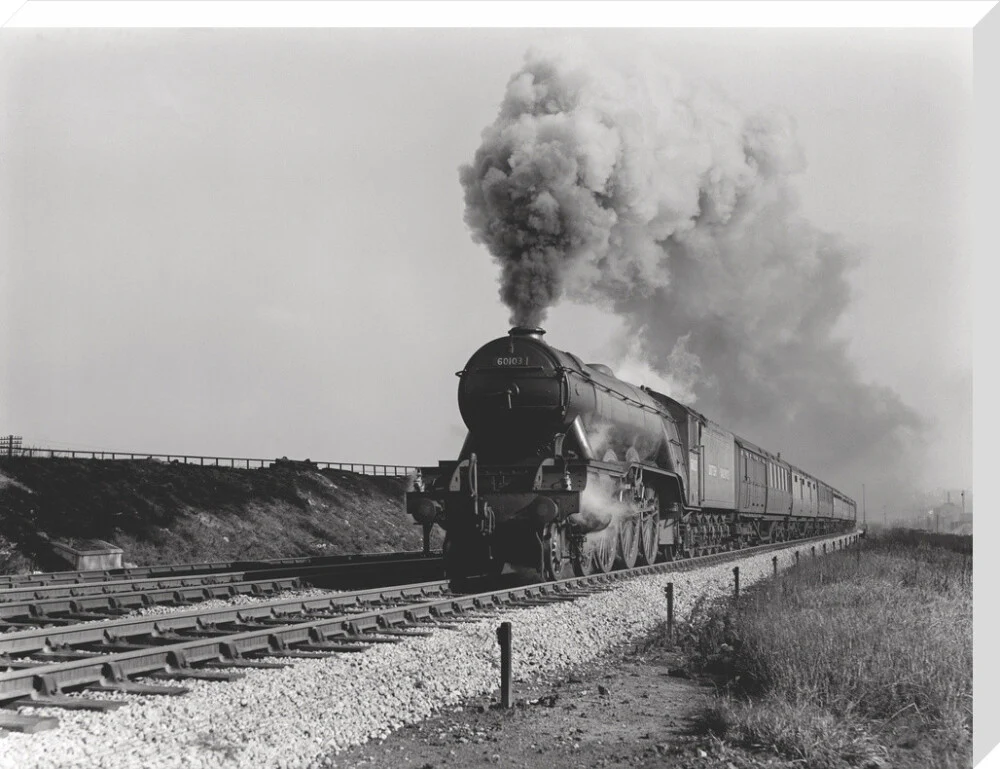 4472 Flying Scotsman numbered BR 60103 near Copley Hill Leeds in the late 1940's - Image 34