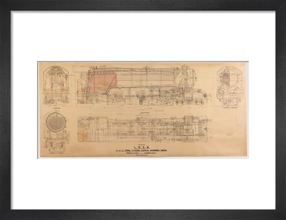 Sectional general arrangement drawing of LNER Class A3 4-6-2, Q-96 (Flying Scotsman). - Image 41