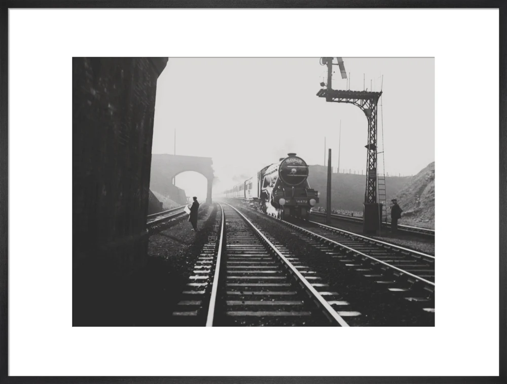 LNER 4472, Flying Scotsman by LNWR(?) overbridge, Sandy, circa 1933. - Image 56