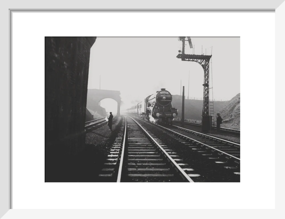 LNER 4472, Flying Scotsman by LNWR(?) overbridge, Sandy, circa 1933. - Image 9