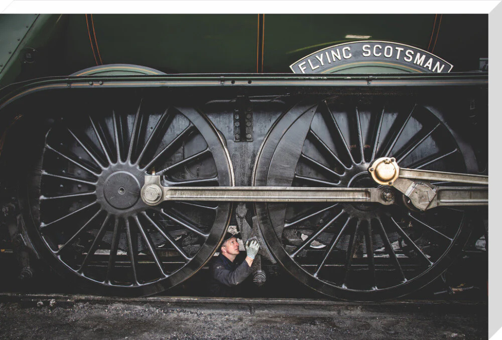 LNER 4-6-2 No. 60103 'Flying Scotsman' locomotive heading into overhaul. - Image 34