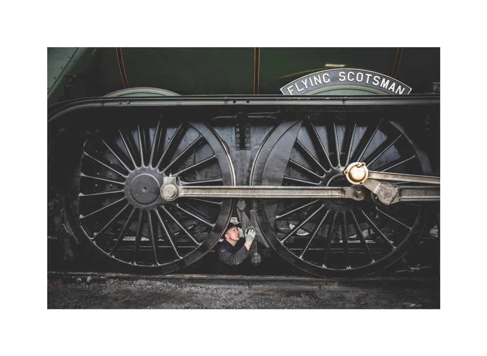 LNER 4-6-2 No. 60103 'Flying Scotsman' locomotive heading into overhaul. - Image 61