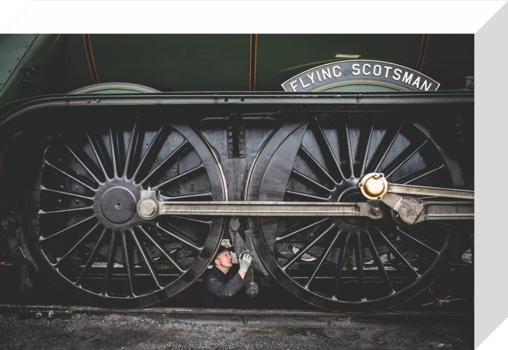 LNER 4-6-2 No. 60103 'Flying Scotsman' locomotive heading into overhaul. - Image 64