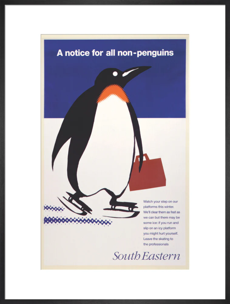'A notice for all non-penguins', BR poster, 1995 - Image 56