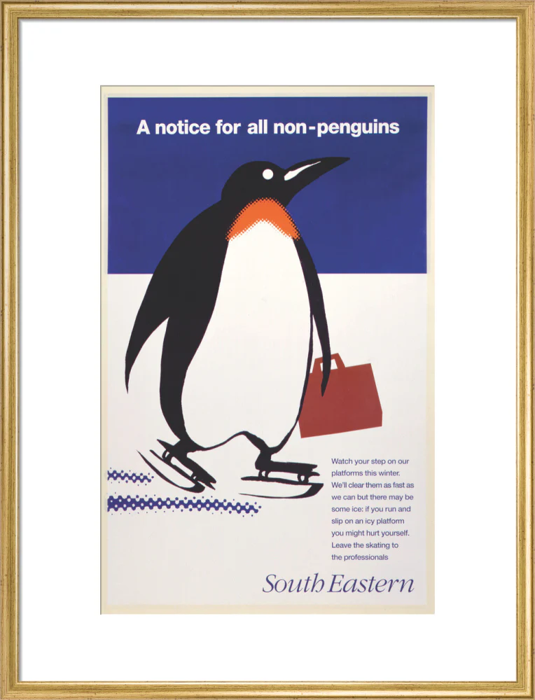 'A notice for all non-penguins', BR poster, 1995 - Image 86
