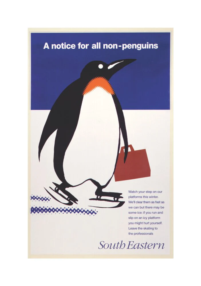 'A notice for all non-penguins', BR poster, 1995 - Image 94