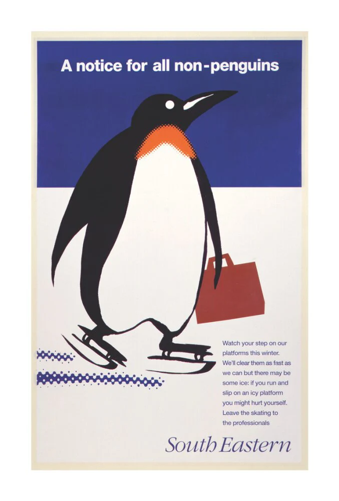'A notice for all non-penguins', BR poster, 1995 - Image 96
