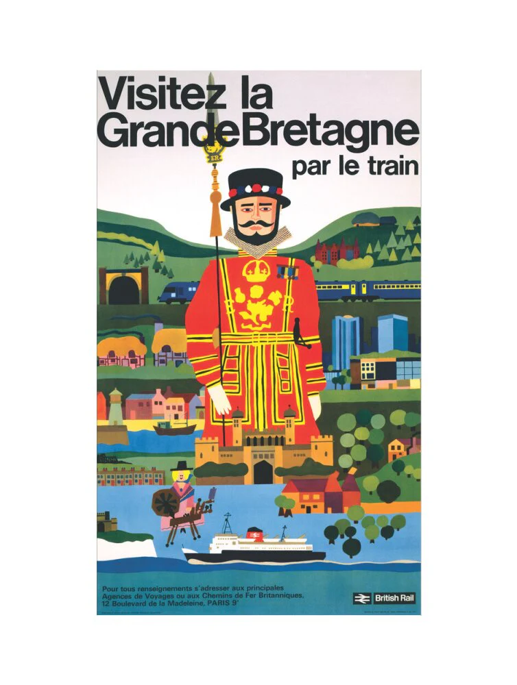 'Visitez la Grande Bretagne par le Train', BR poster, 1966 - Image 17