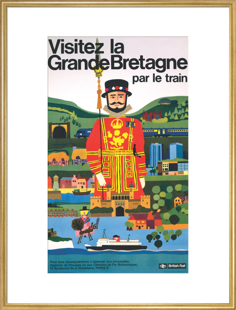 'Visitez la Grande Bretagne par le Train', BR poster, 1966 - Image 25