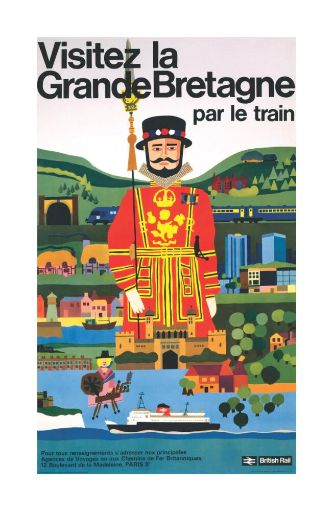 'Visitez la Grande Bretagne par le Train', BR poster, 1966 - Image 62