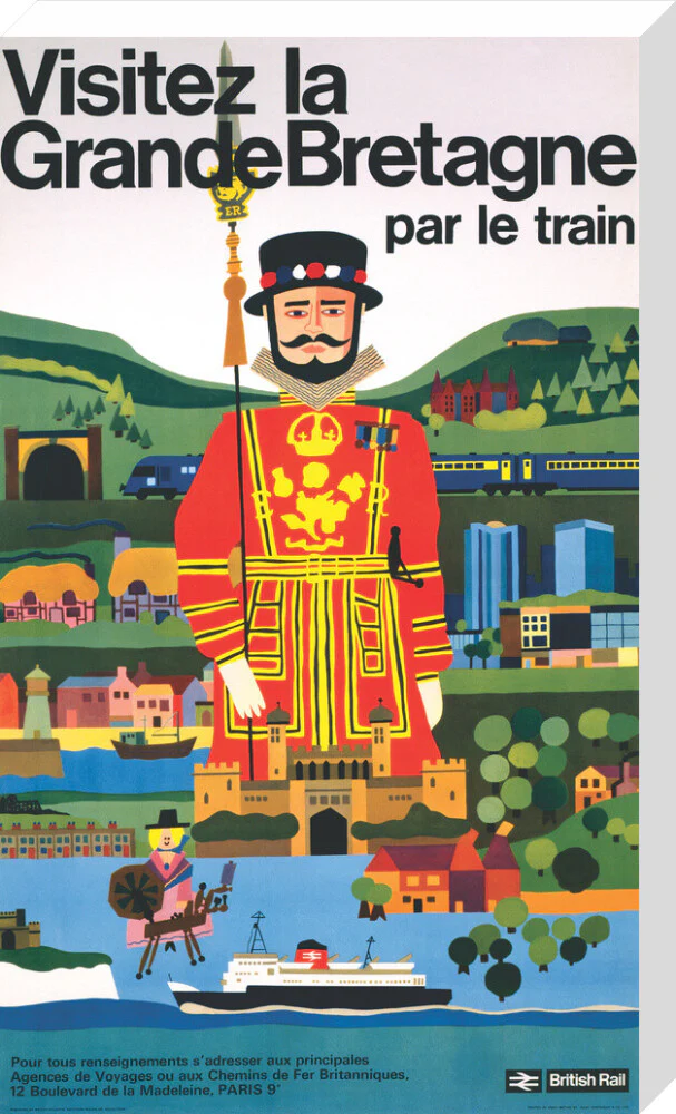 'Visitez la Grande Bretagne par le Train', BR poster, 1966 - Image 66