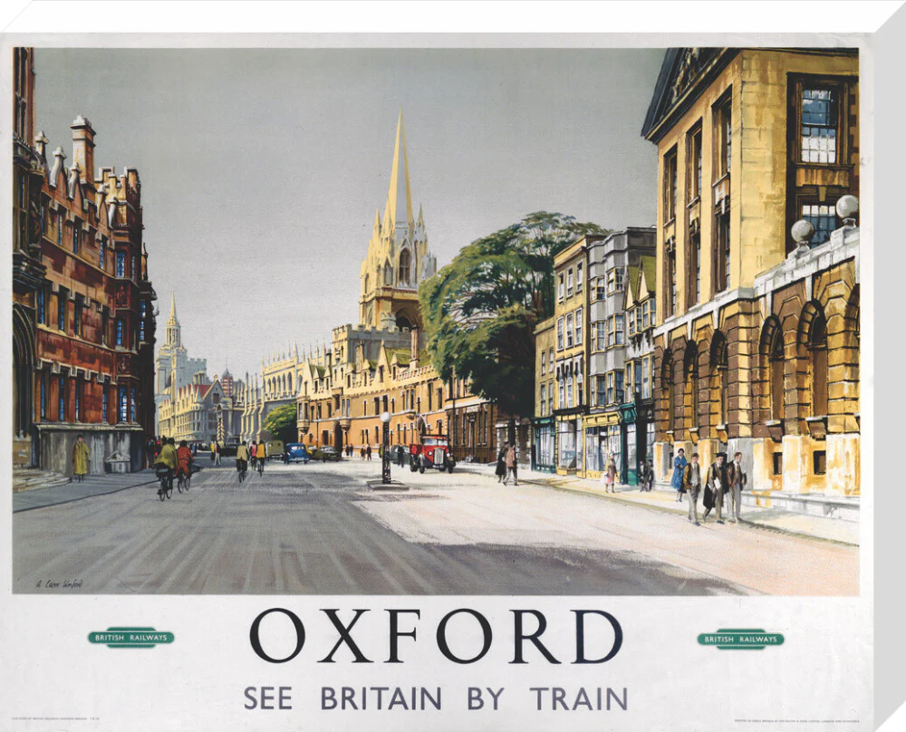 'Oxford', BR (WR) poster, 1958 - Image 33