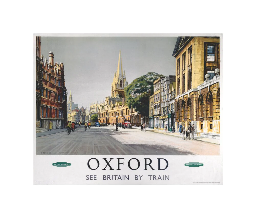 'Oxford', BR (WR) poster, 1958 - Image 60