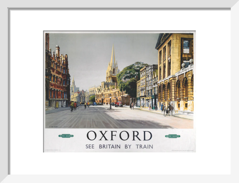 'Oxford', BR (WR) poster, 1958 - Image 9