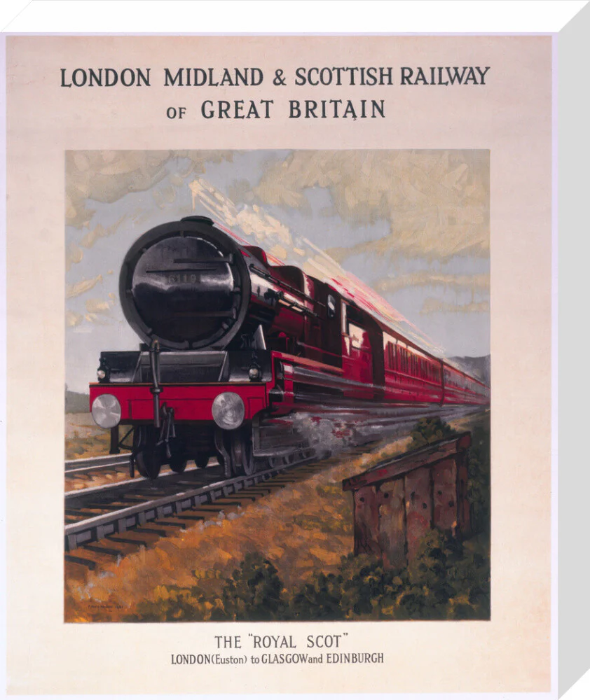 The 'Royal Scot' locomotive, LMS poster 1931. - Image 65