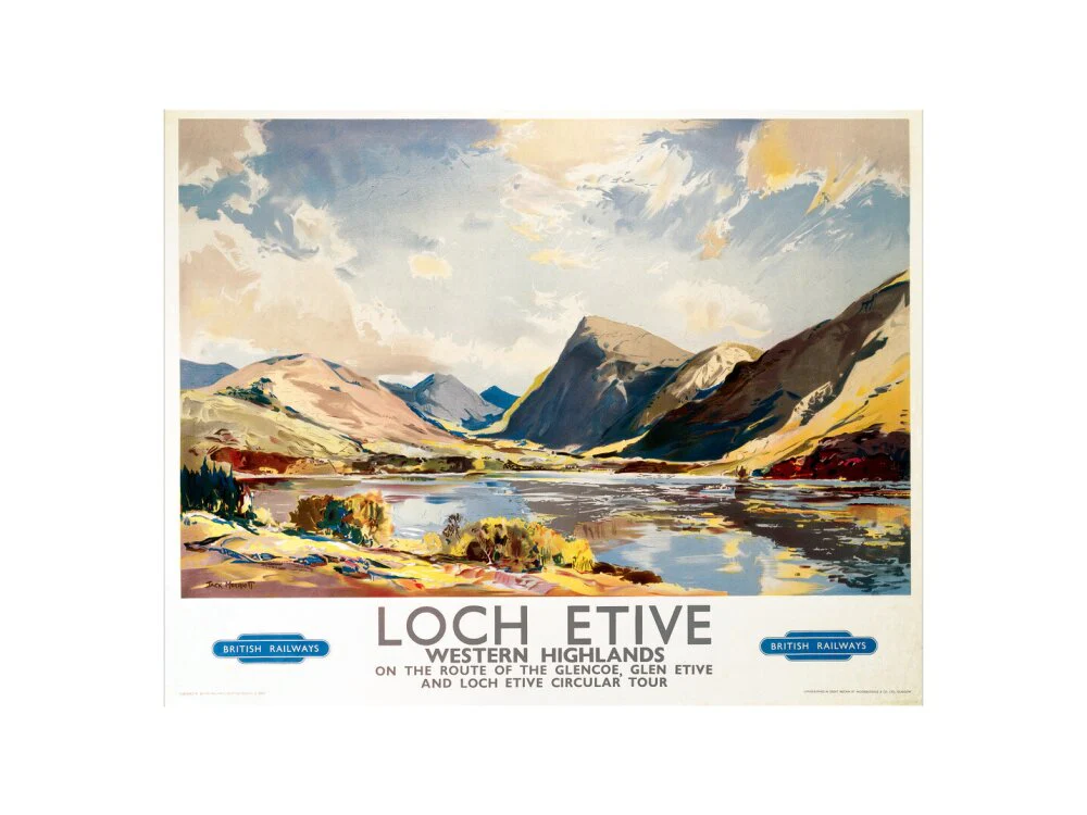 'Loch Etive, Western Highlands', BR(ScR) poster, 1948-1965. - Image 17