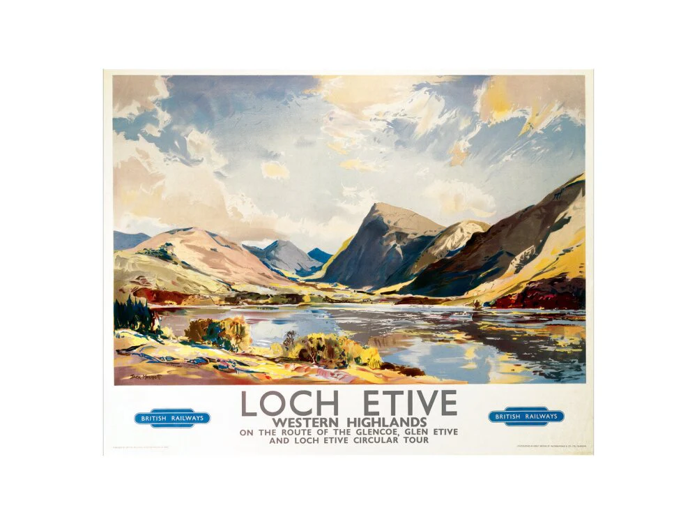 'Loch Etive, Western Highlands', BR(ScR) poster, 1948-1965. - Image 22