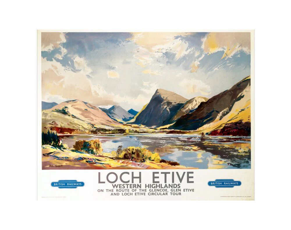 'Loch Etive, Western Highlands', BR(ScR) poster, 1948-1965. - Image 35